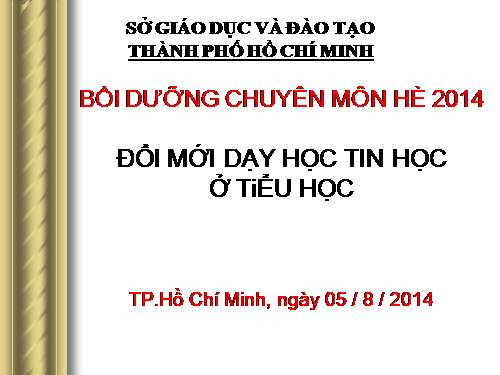 Đổi mới dạy học Tin học ở TiH