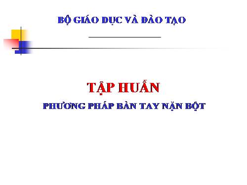 Báo cáo tập huấn PP_BTNB băm 2012