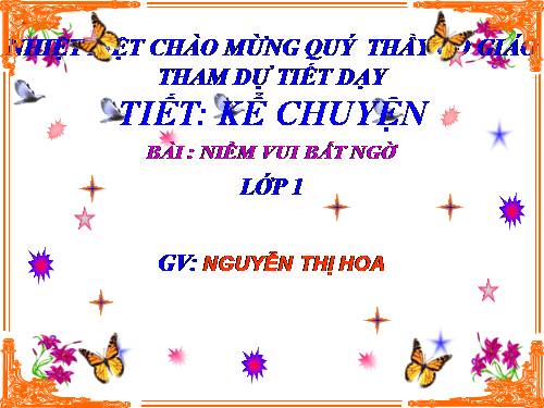 Tuần 6. Niềm vui bất ngờ