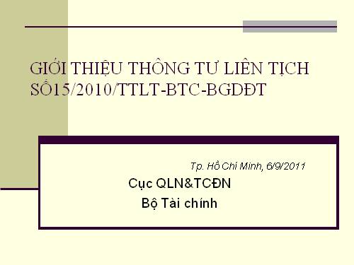 Tài liệu tập huấn GV : Toán, Tiếng Việt (06/2011)