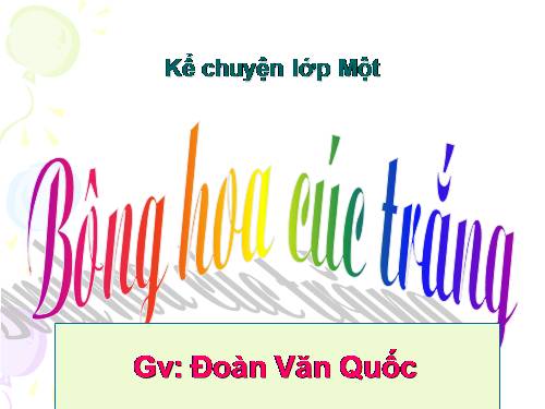 Tuần 5. Bông hoa cúc trắng