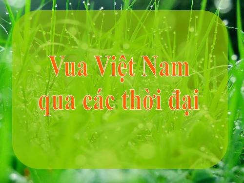 Các vị vua Việt Nam qua các thời kỳ