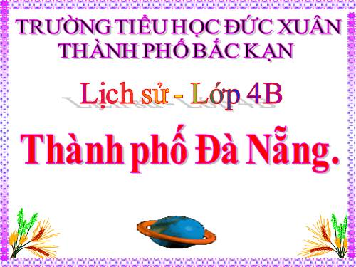 Bài 28. Thành phố Đà Nẵng