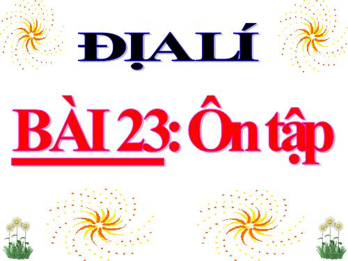 Bài 23. Ôn tập