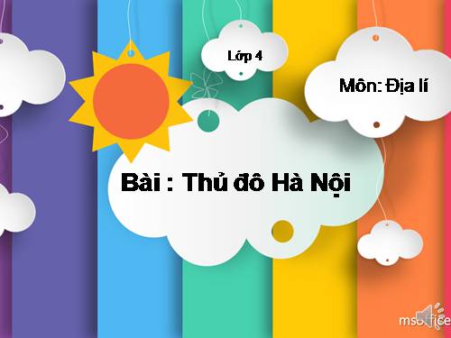 Bài 15. Thủ đô Hà Nội