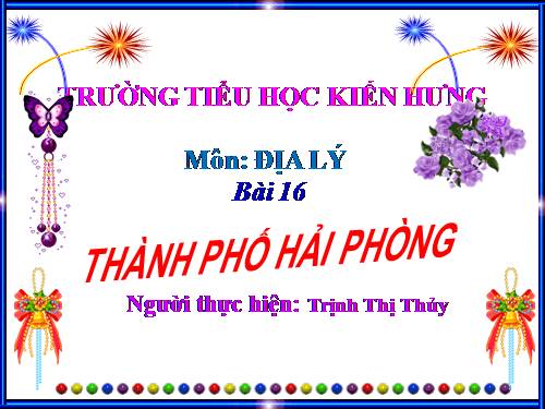 Bài 16. Thành phố Hải Phòng