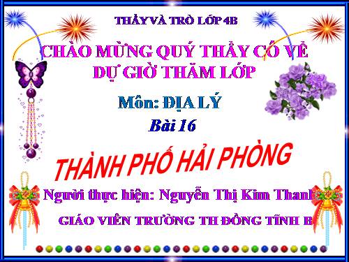 Bài 16. Thành phố Hải Phòng