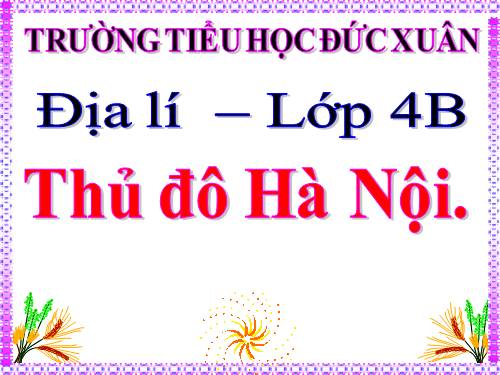 Bài 15. Thủ đô Hà Nội