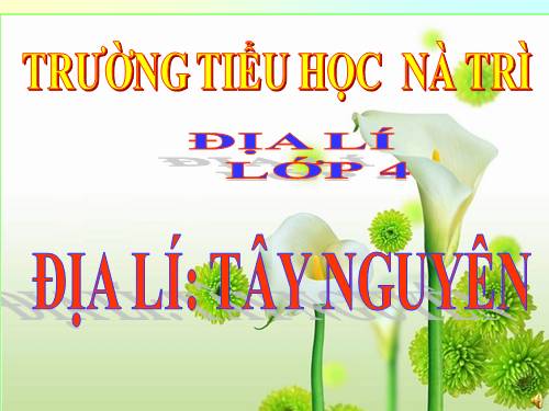 Bài 5. Tây Nguyên