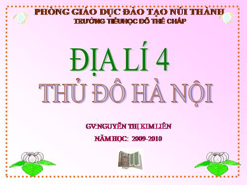 Bài 15. Thủ đô Hà Nội
