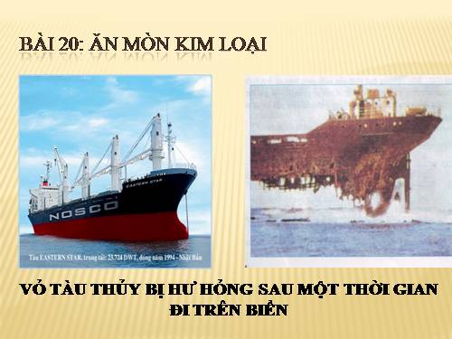 Bài 20. Sự ăn mòn của kim loại