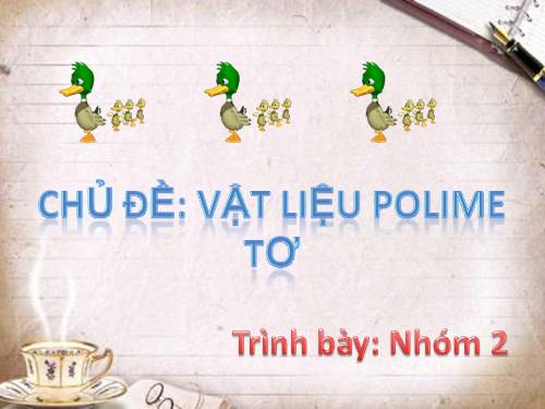 Bài 14. Vật liệu polime