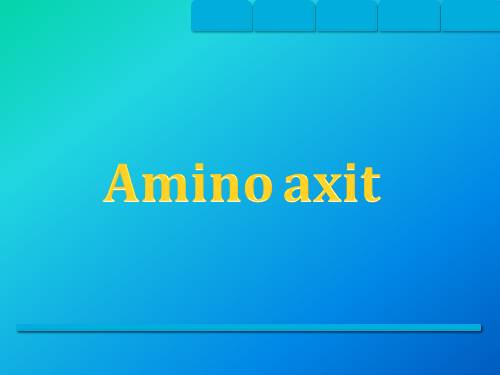 Bài 10. Amino axit