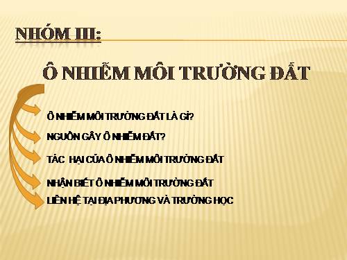 Hoá học môi trường đất