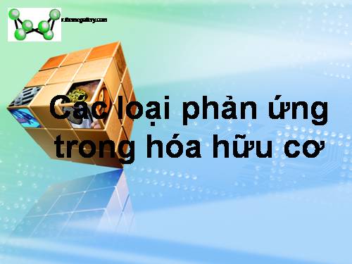 Cơ chế phản ứng của hợp chất hữu cơ