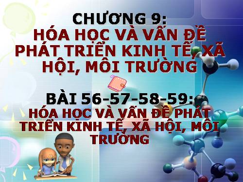 Bài 43. Hóa học và vấn đề phát triển kinh tế