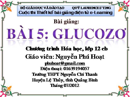 Bài 5. Glucozơ