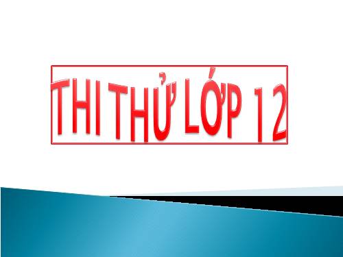 thi thửtốt nghiệp