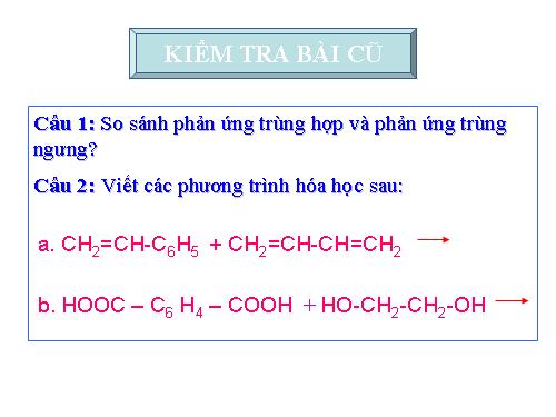 Bài 14. Vật liệu polime