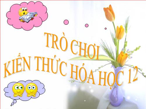 Trò chơi kiến thức hóa học 12