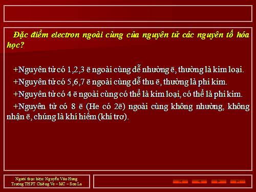 Bài 17. Vị trí của kim loại trong bảng tuần hoàn và cấu tạo của kim loại