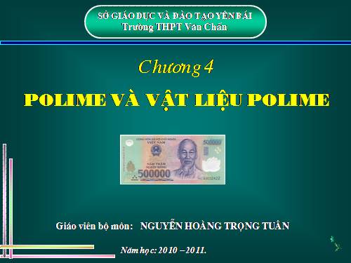 Bài 13. Đại cương về polime