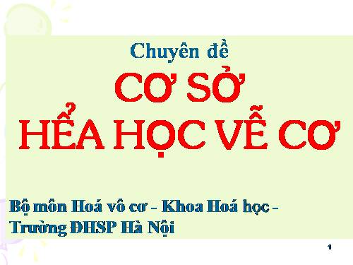 TL CAO HỌC: CÁC TINH THỂ ION