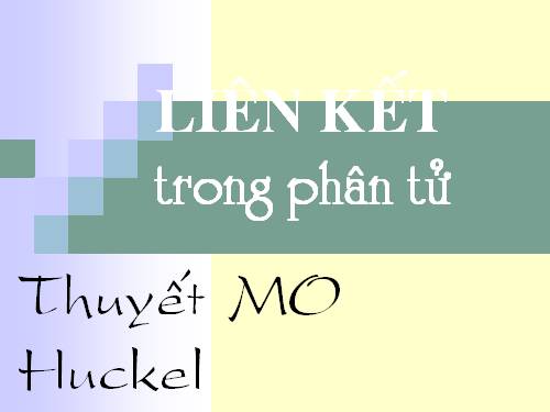 TL cao học:LK MO-HUCKEN -giản đồ năng luong