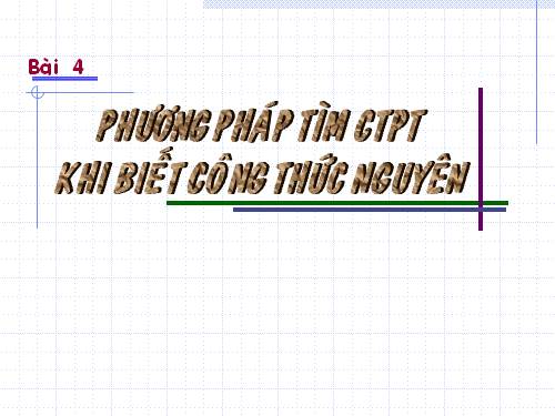 ÔN KIỂM TRA HỌC KÌ II-TÌM CTPT