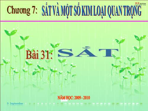 Bài 31. Sắt