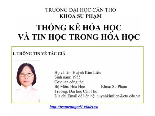 Tin Học trong Hóa Học [PDF]