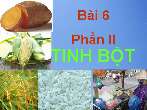 Bài 6. Saccarozơ, tinh bột va xenlulozơ