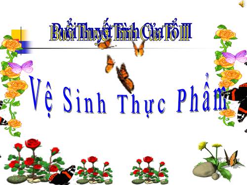 Chủ đề Vệ sinh an toàn thực phẩm