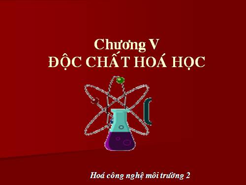 Hóa công nghệ và môi trường II - chương I