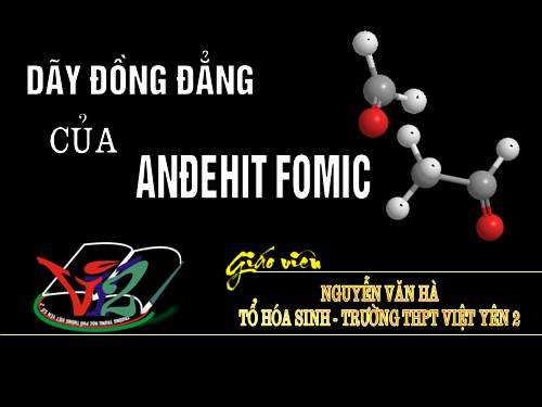 Dãy đồng đẳng của andehit