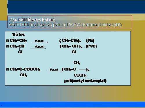Bài 14. Vật liệu polime