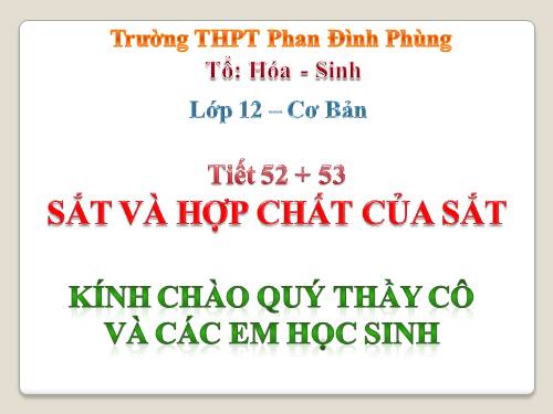 Bài 31. Sắt