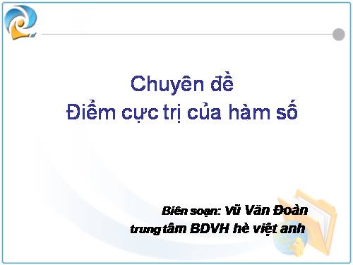 chuyên đề cực trị ham số