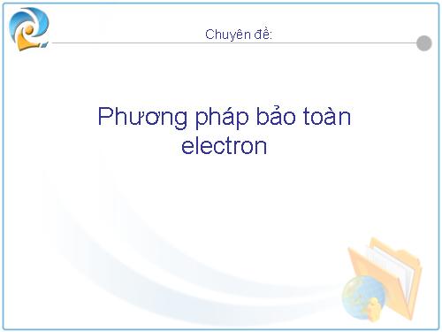 Phương pháp bảo toàn electron