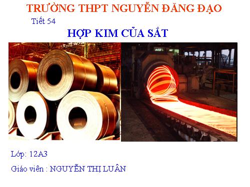 Bài 33. Hợp kim của sắt