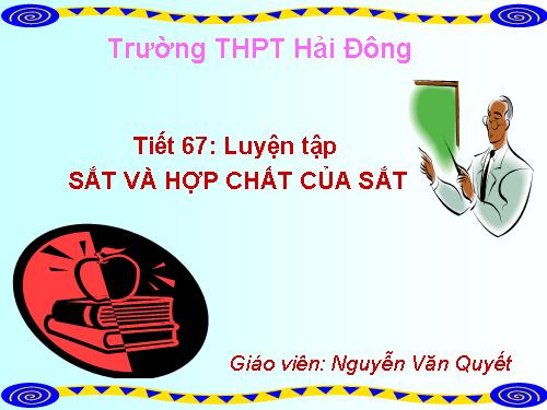 Bài 37. Luyện tập: Tính chất hóa học của sắt và hợp chất của sắt