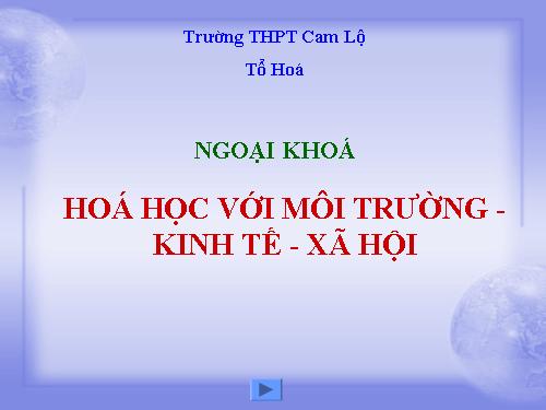 NGOẠI KHOÁ MÔI TRƯỜNG