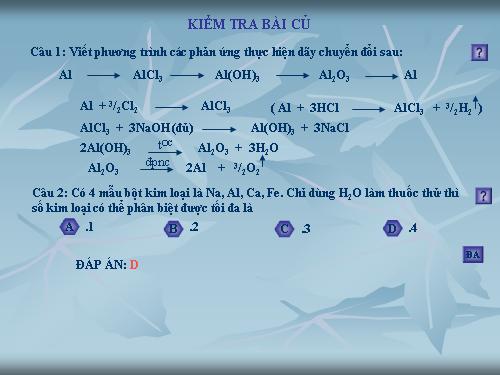 Bài 27. Nhôm và hợp chất của nhôm