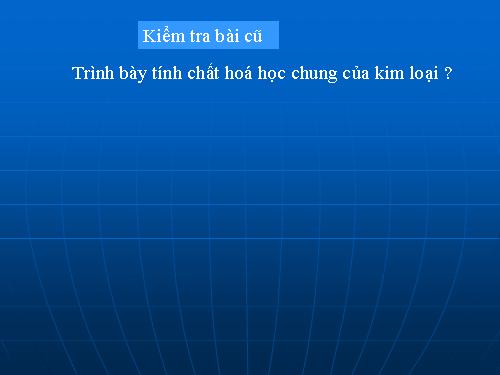 Bài 26. Kim loại kiềm thổ và hợp chất quan trọng của kim loại kiềm thổ