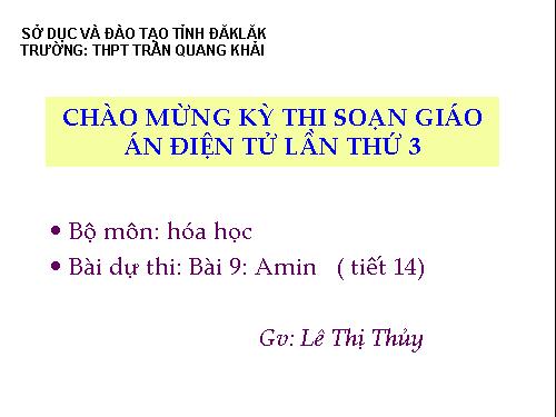 Bài 9. Amin