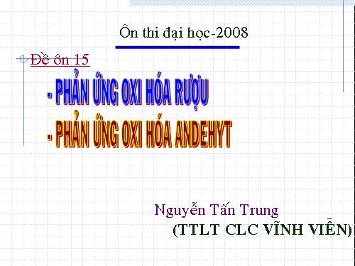 đề ôn số 15