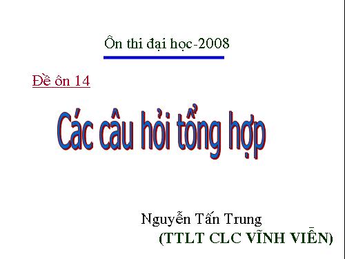 đề ôn số 14