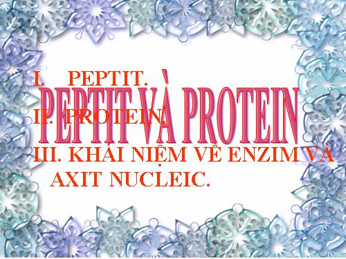 Bài 11. Peptit va protein