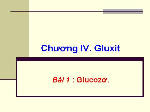 Bài 5. Glucozơ