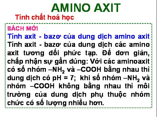 Bài 10. Amino axit